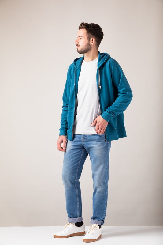ZRCL Männer-Zip-Hoodie aus Biobaumwolle (Basic Zip-Hoodie)