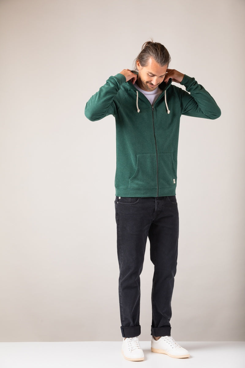 ZRCL Männer-Zip-Hoodie aus Biobaumwolle (Basic Zip-Hoodie)