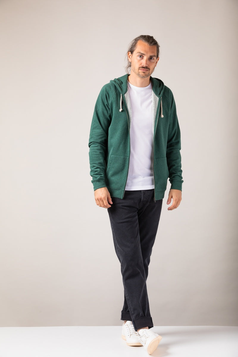 ZRCL Männer-Zip-Hoodie aus Biobaumwolle (Basic Zip-Hoodie)