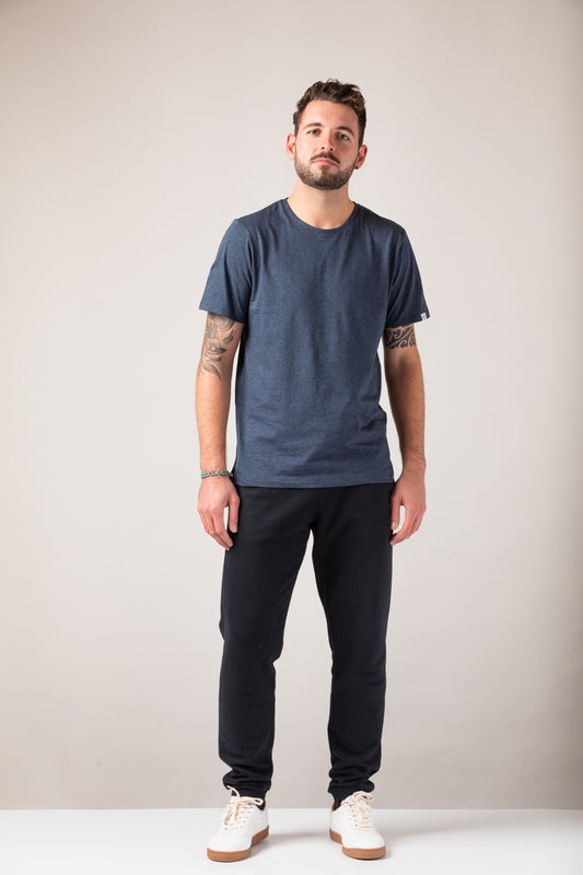 ZRCL Männer-T-Shirt aus Biobaumwolle (Basic T-Shirt Blue Stone)