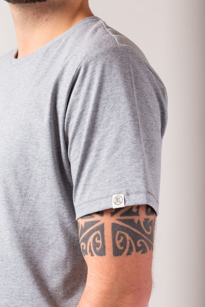 ZRCL Männer-T-Shirt aus Biobaumwolle (Basic T-Shirt Stone Grey)