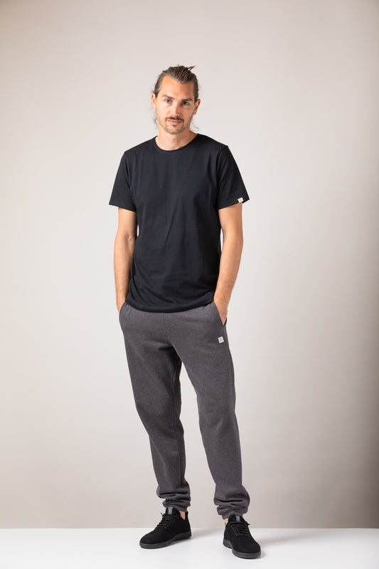 ZRCL Männer-T-Shirt aus Biobaumwolle (Basic T-Shirt Black)