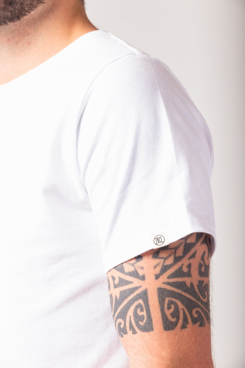 ZRCL Männer-T-Shirt aus Biobaumwolle (Basic T-Shirt White)