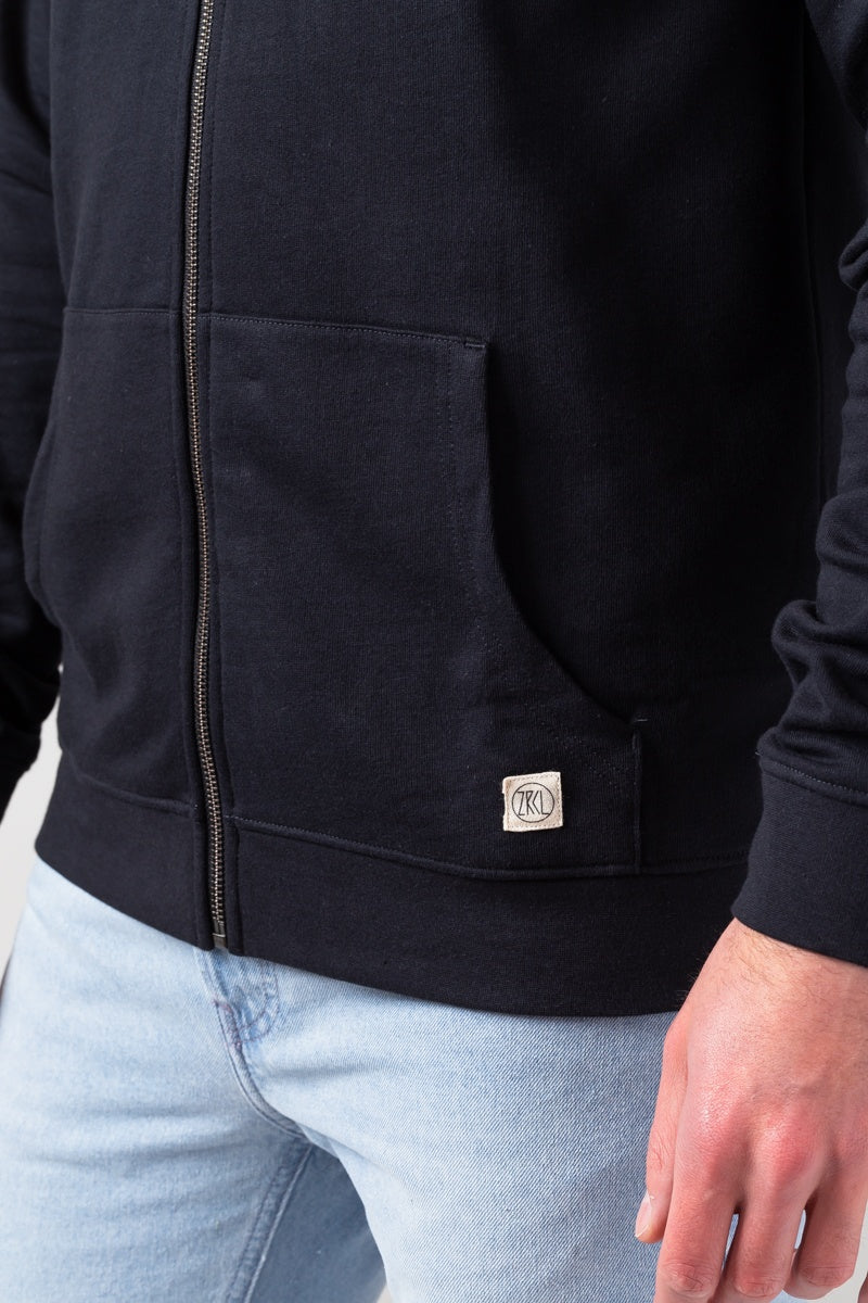 ZRCL Männer-Zip-Hoodie aus Biobaumwolle (Basic Zip-Hoodie)