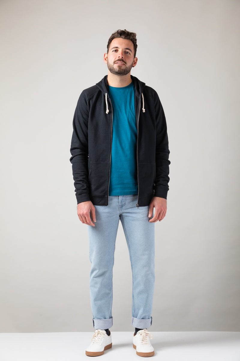 ZRCL Männer-Zip-Hoodie aus Biobaumwolle (Basic Zip-Hoodie)