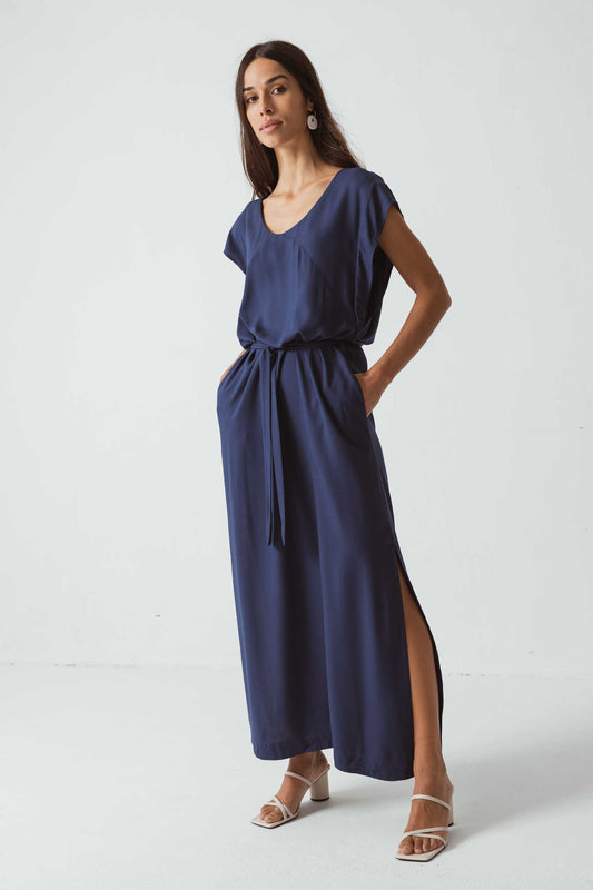 SKFK TEBE DRESS NAVY