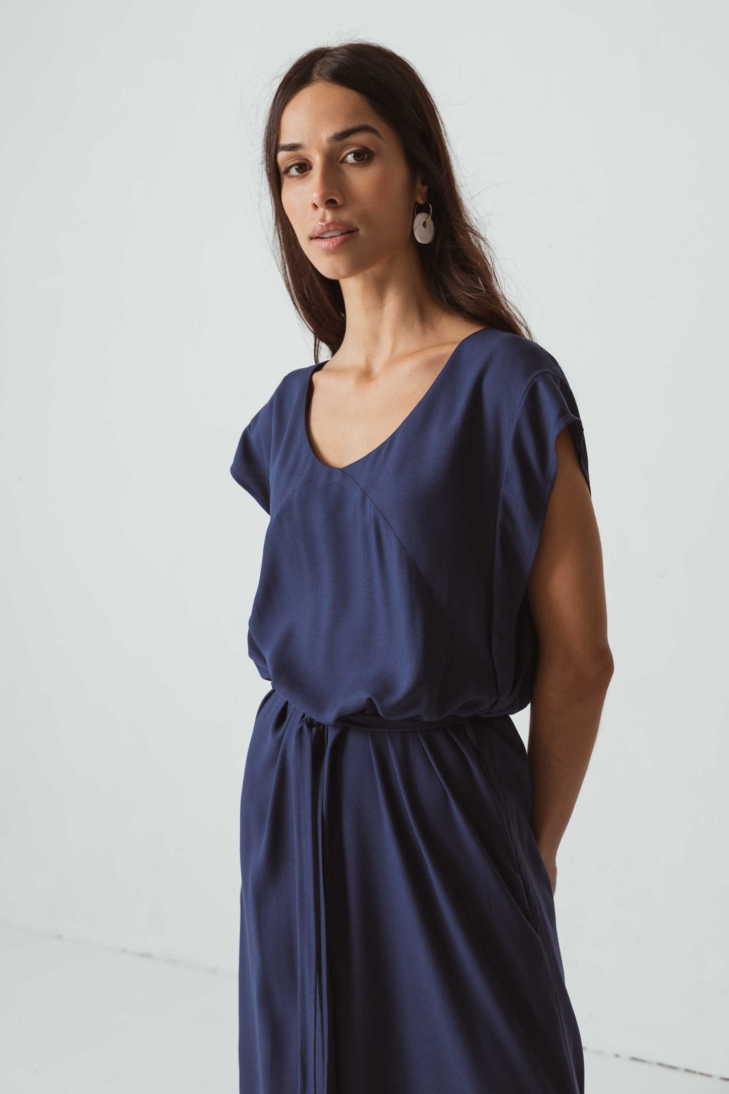 SKFK TEBE DRESS NAVY
