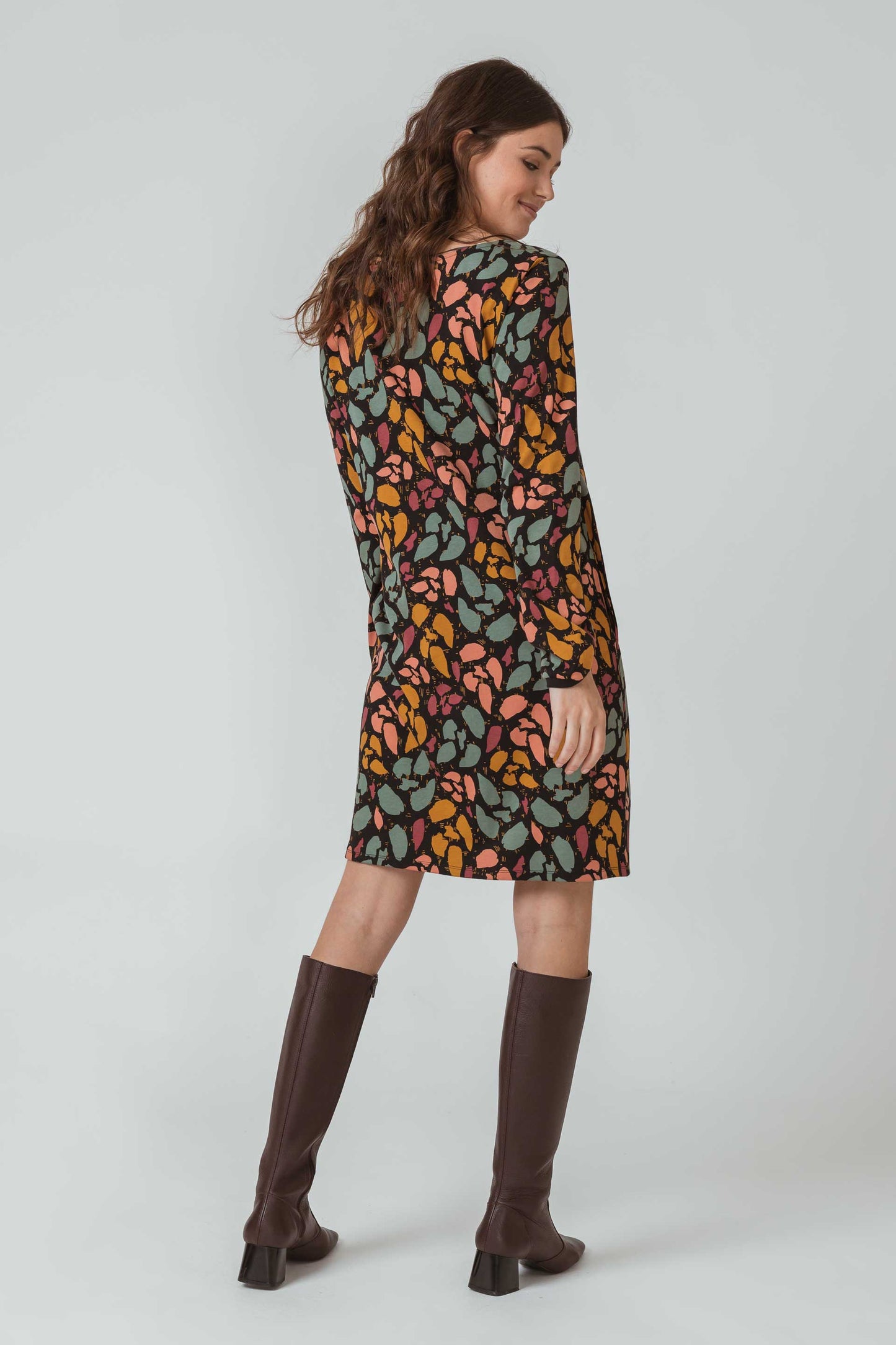 SKFK IHURRE Kleid aus Stretch-Bio-Baumwolle mit Rundhalsausschnitt
