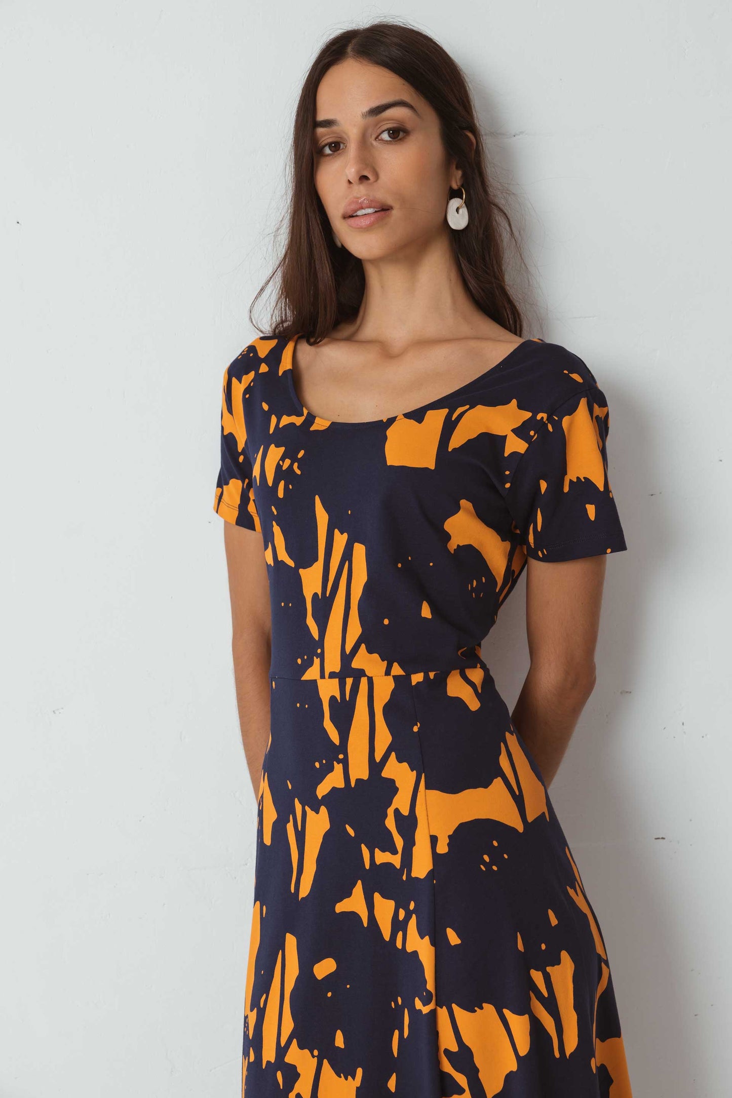 SKFK MAITTE DRESS ORANGE KOMOREBI
