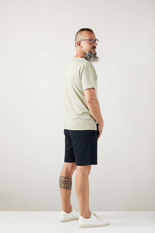 ZRCL Männer-T-Shirt aus Biobaumwolle (Basic T-Shirt Silver Green)