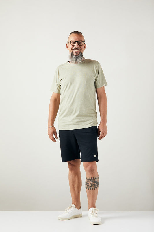 ZRCL Männer-T-Shirt aus Biobaumwolle (Basic T-Shirt Silver Green)