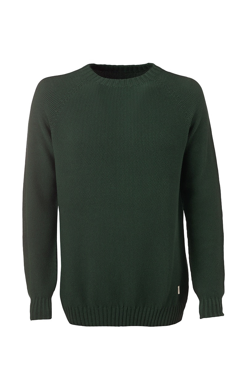 ZRCL Männer-Strick-Sweater made in Switzerland (Sweater Melk Swiss Edition) Dark Green
