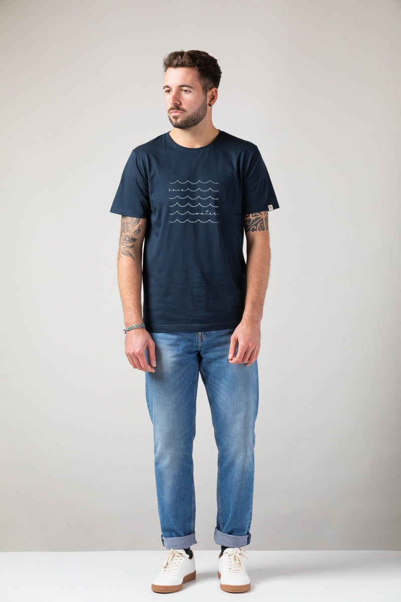 ZRCL Männer-T-Shirt aus Biobaumwolle (Save Water T-Shirt)