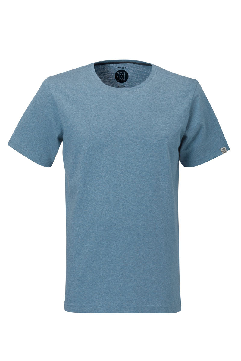 ZRCL Männer-T-Shirt aus Biobaumwolle (Basic T-Shirt Silver Blue)