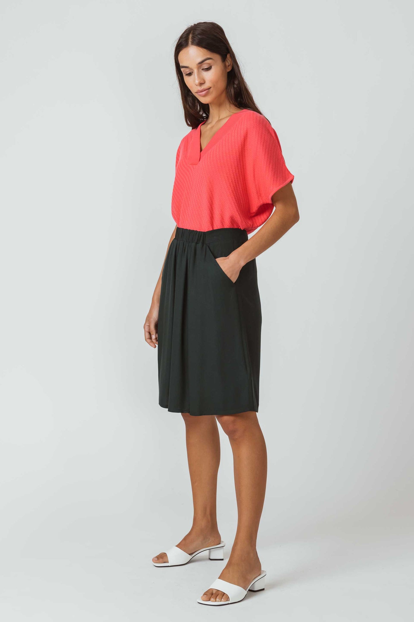 SKFK LUZAIDE WOMEN SKIRT DARK GREEN