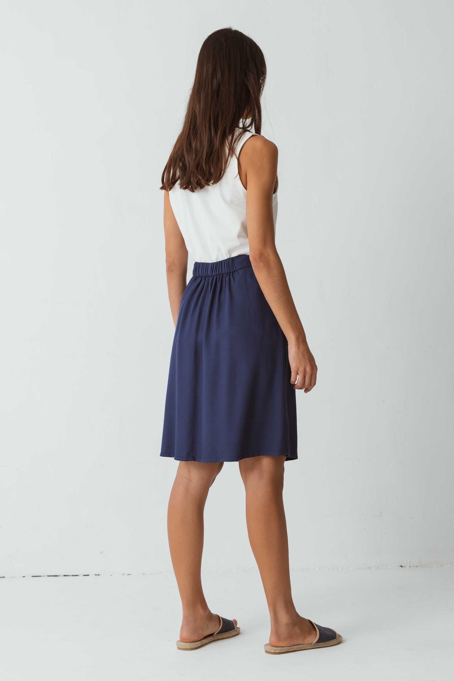 SKFK LUZAIDE SKIRT NAVY Jupe