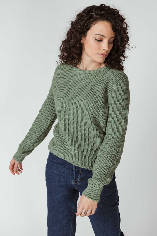 SKFK IRADI WOMEN SWEATER SEA GREEN