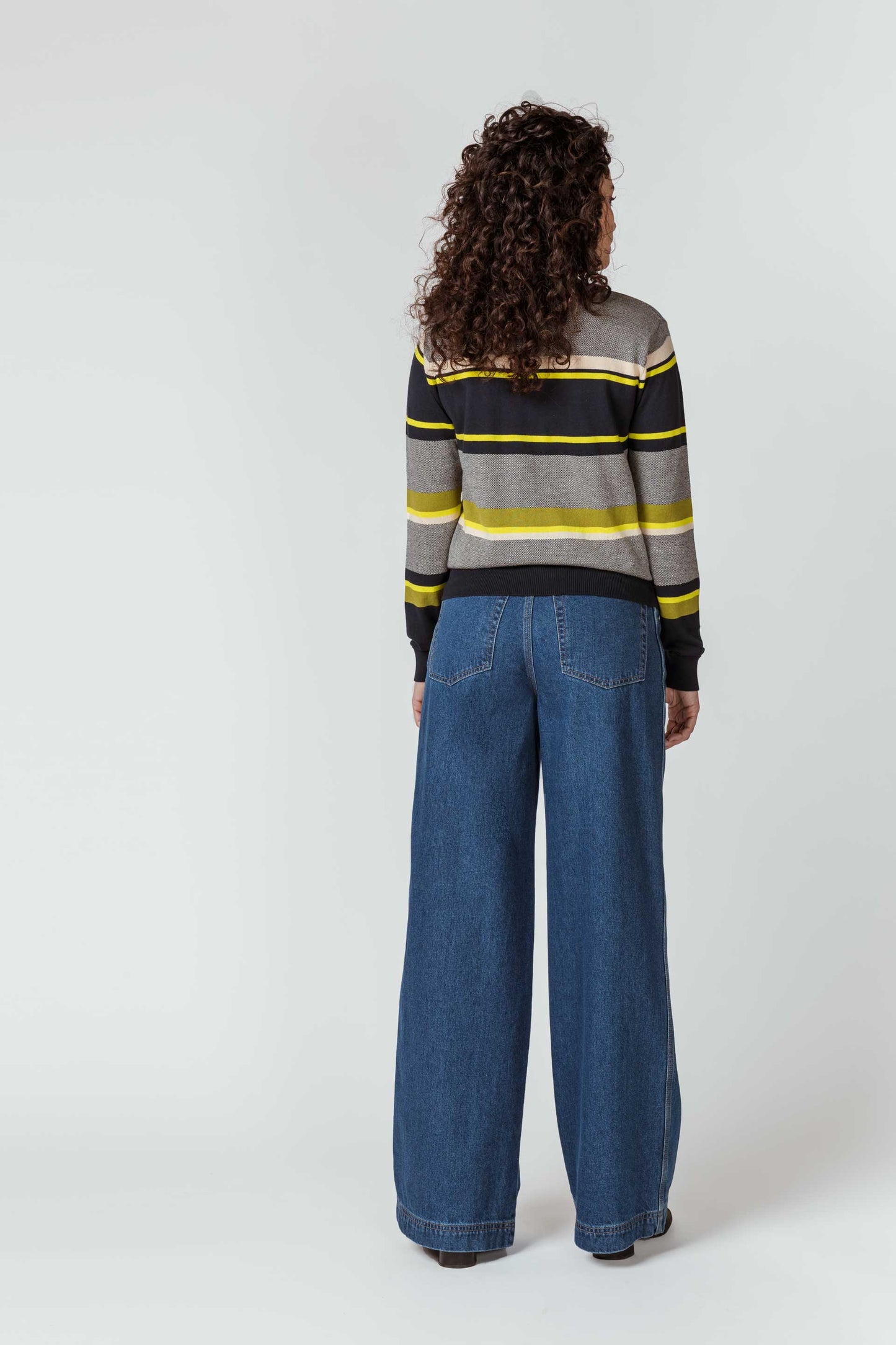SKFK IRADI Gestreifter Strickpullover aus Bio-Baumwolle