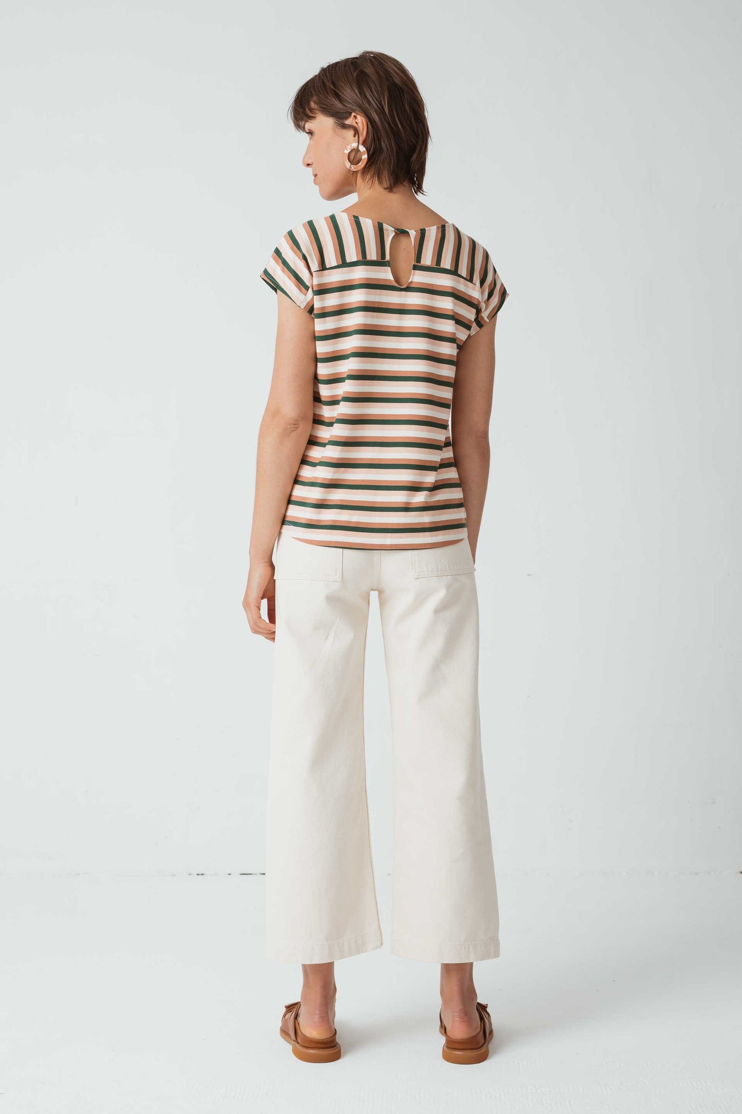 SKFK ATALIA T-SHIRT NUDE STRIPES