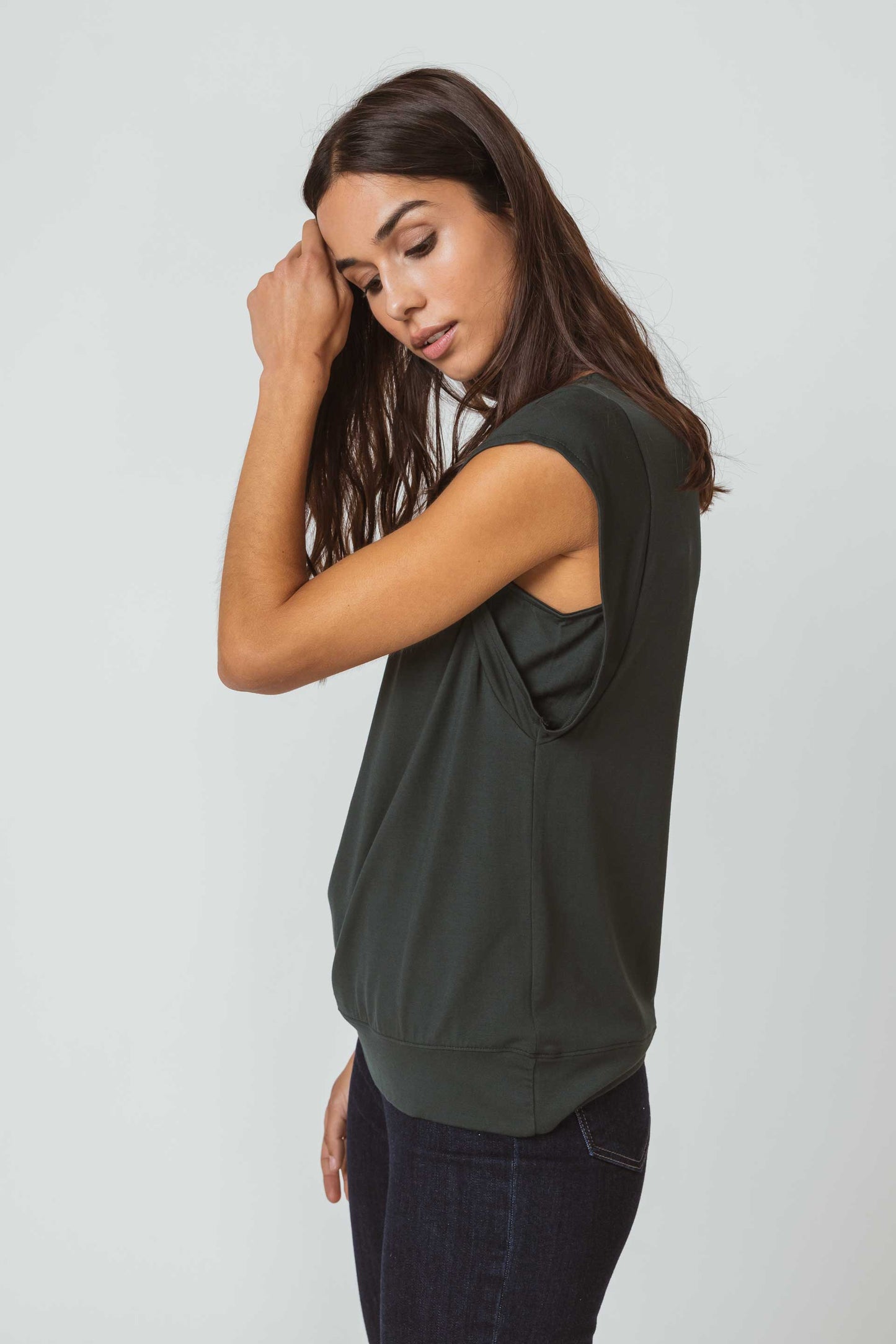 SKFK MAIDALENA WOMEN T-SHIRT DARK GREEN