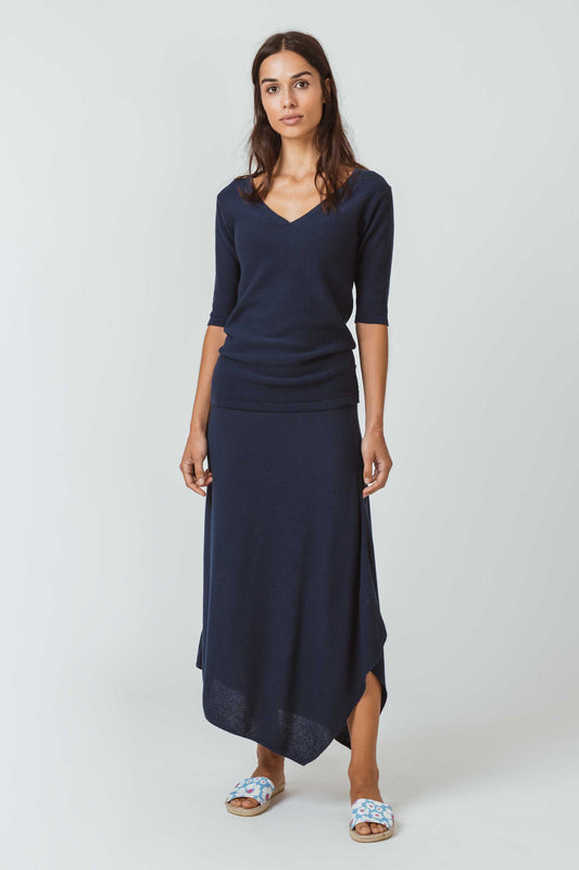 SKFK KENARE WOMEN T-SHIRT NAVY