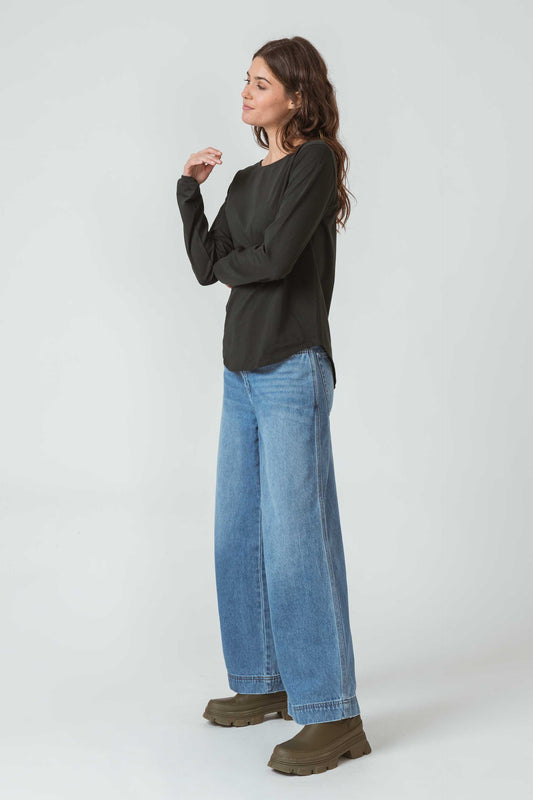 SKFK TEA Oberteil aus Bio-Baumwolle mit Rundhalsausschnitt