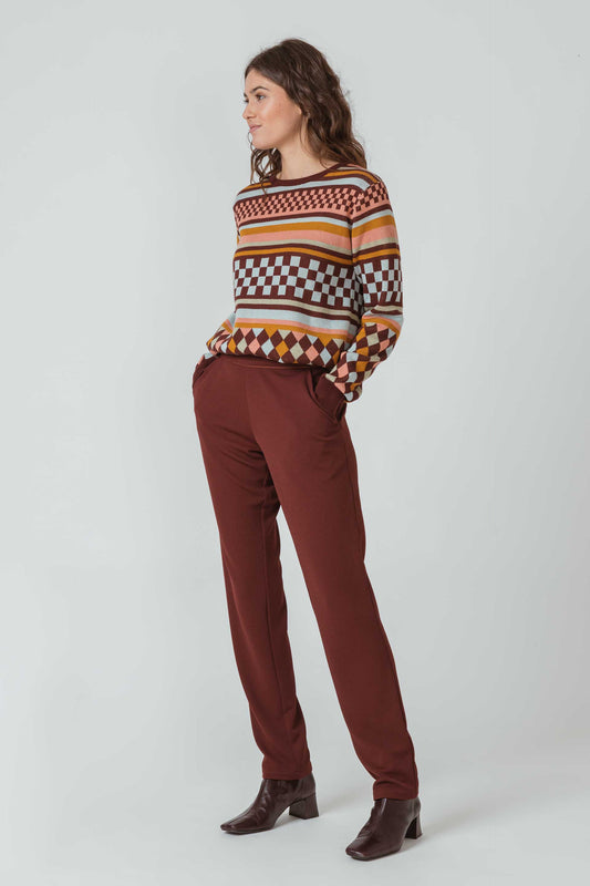 SKFK EURIALE Elegante Hose für stylebewusste Frau aus recykliertem Polyester