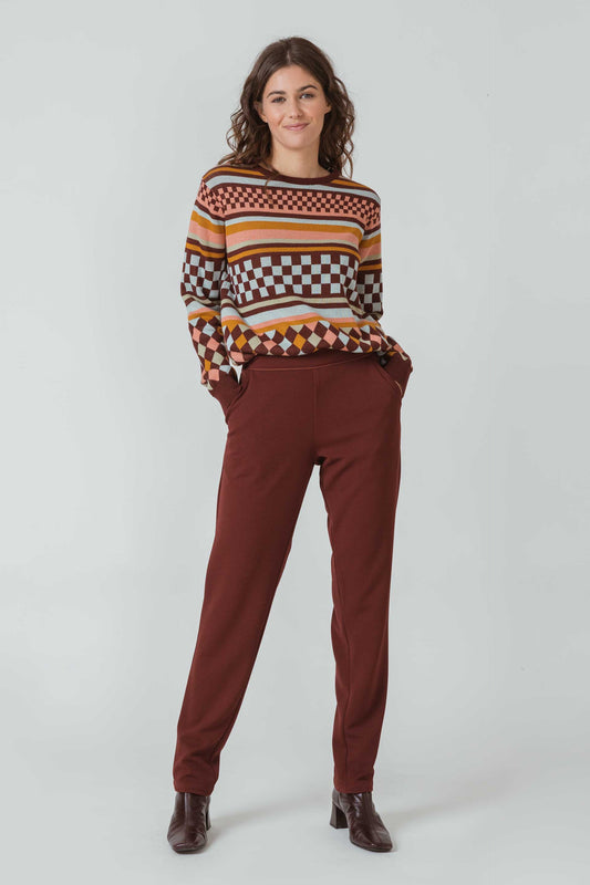 SKFK EURIALE Elegante Hose für stylebewusste Frau aus recykliertem Polyester