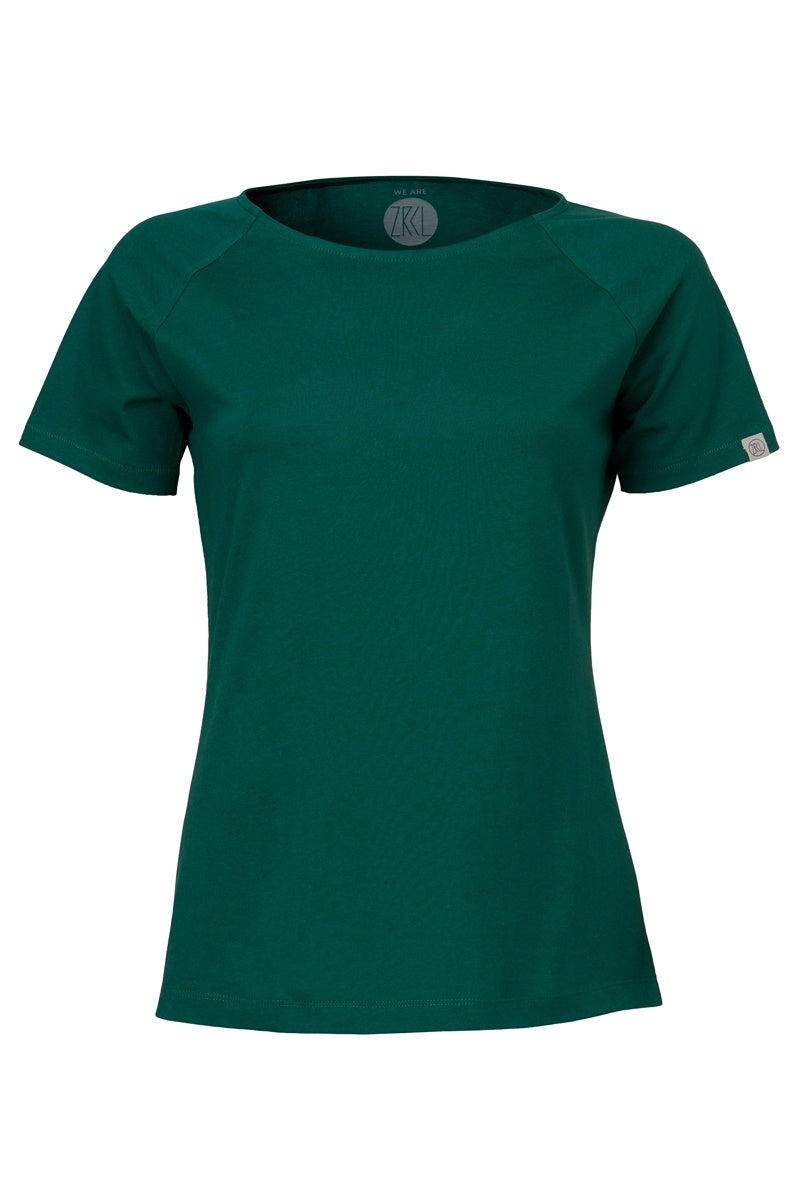ZRCL Damen-T-Shirt aus Biobaumwolle Grün