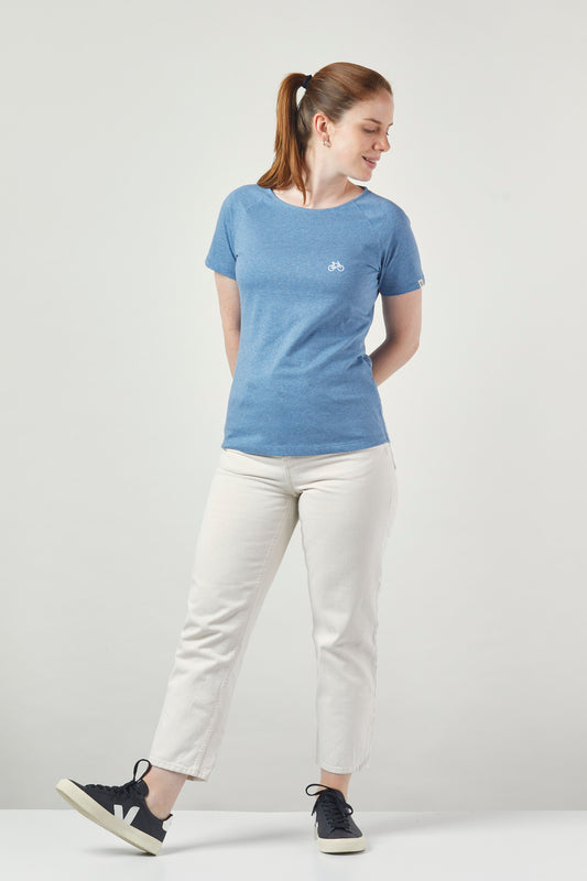 ZRCL Damen-T-Shirt mit Velo-Sujet aus Biobaumwolle