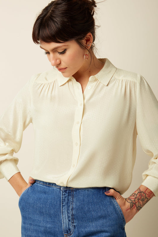 King Louie Carina Blouse Sista Ivory