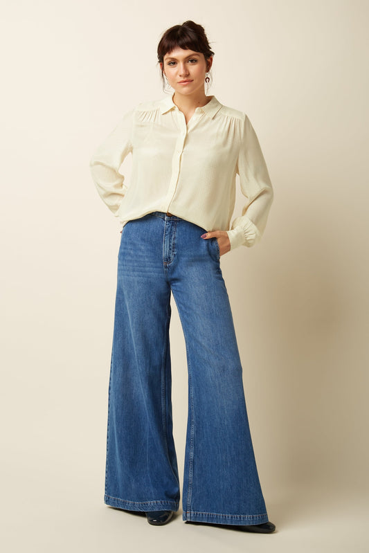 King Louie Carina Blouse Sista Ivory