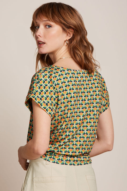 King Louie Aria Knot Top Nova Shell Orange