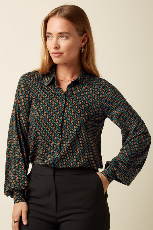 King Louie Maisie Blouse Brisk