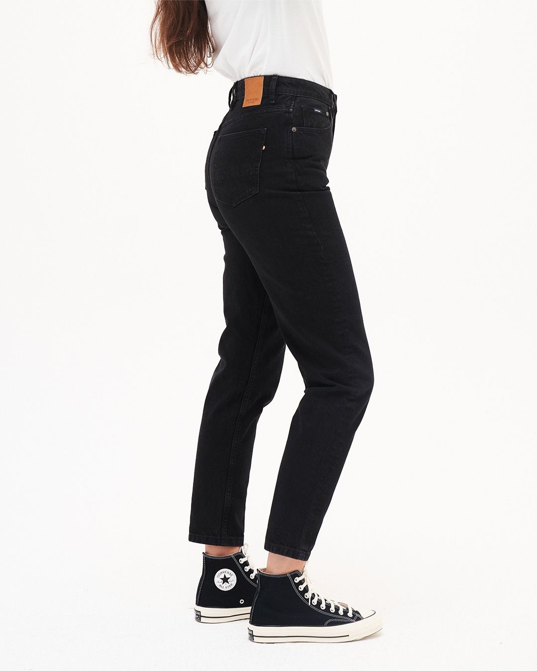 Kuyichi Nora Loose Tapered Vintage Black Jeans für Damen