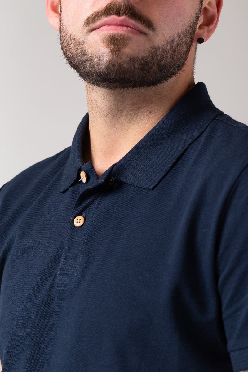 ZRCL Polo-Shirt aus Biobaumwolle (Basic Polo Blue)