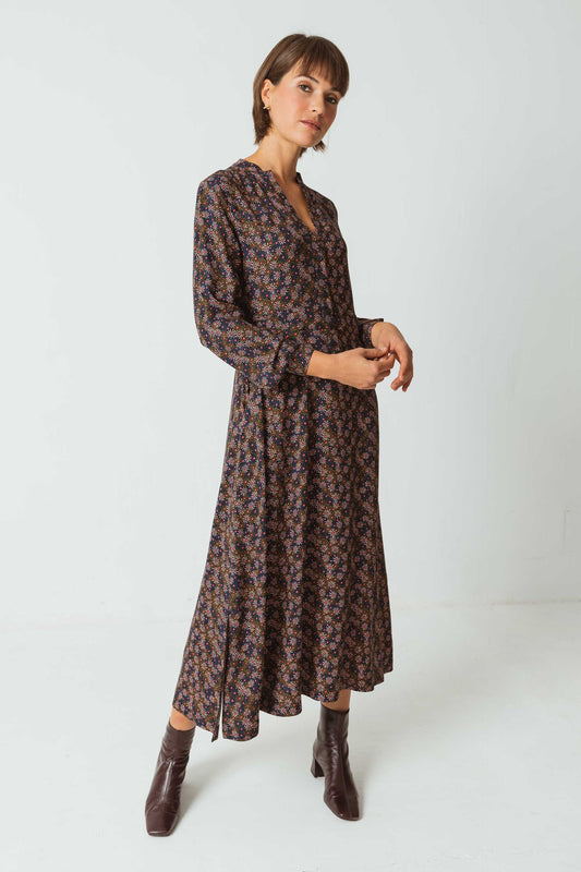 SKFK GOIZANE DRESS Langes Kleid mit Blumendruck