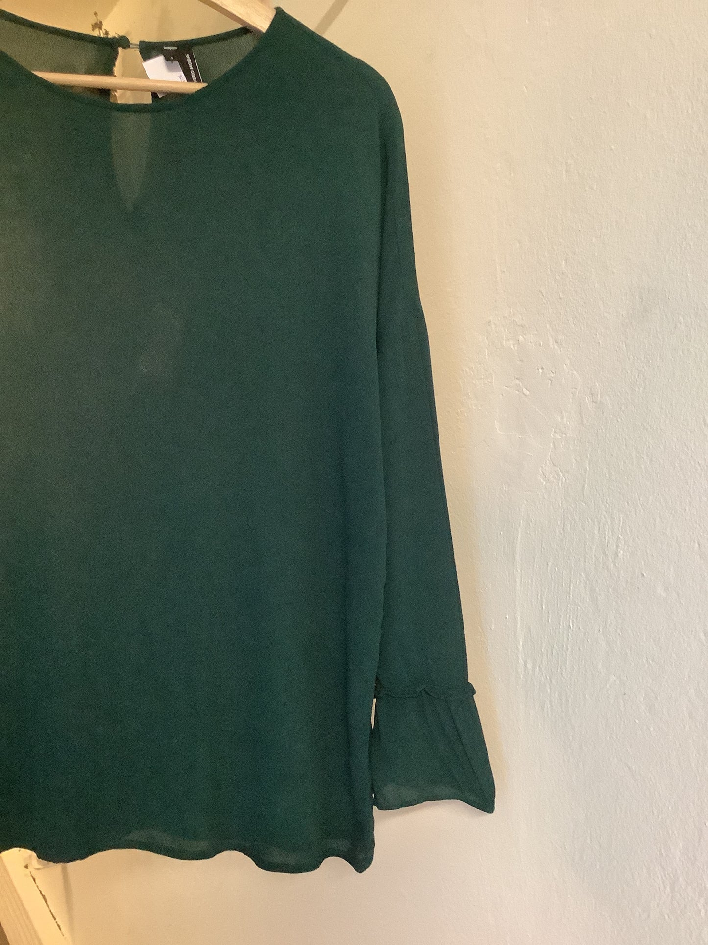 Dunkelgrüne Bluse von Vero Moda