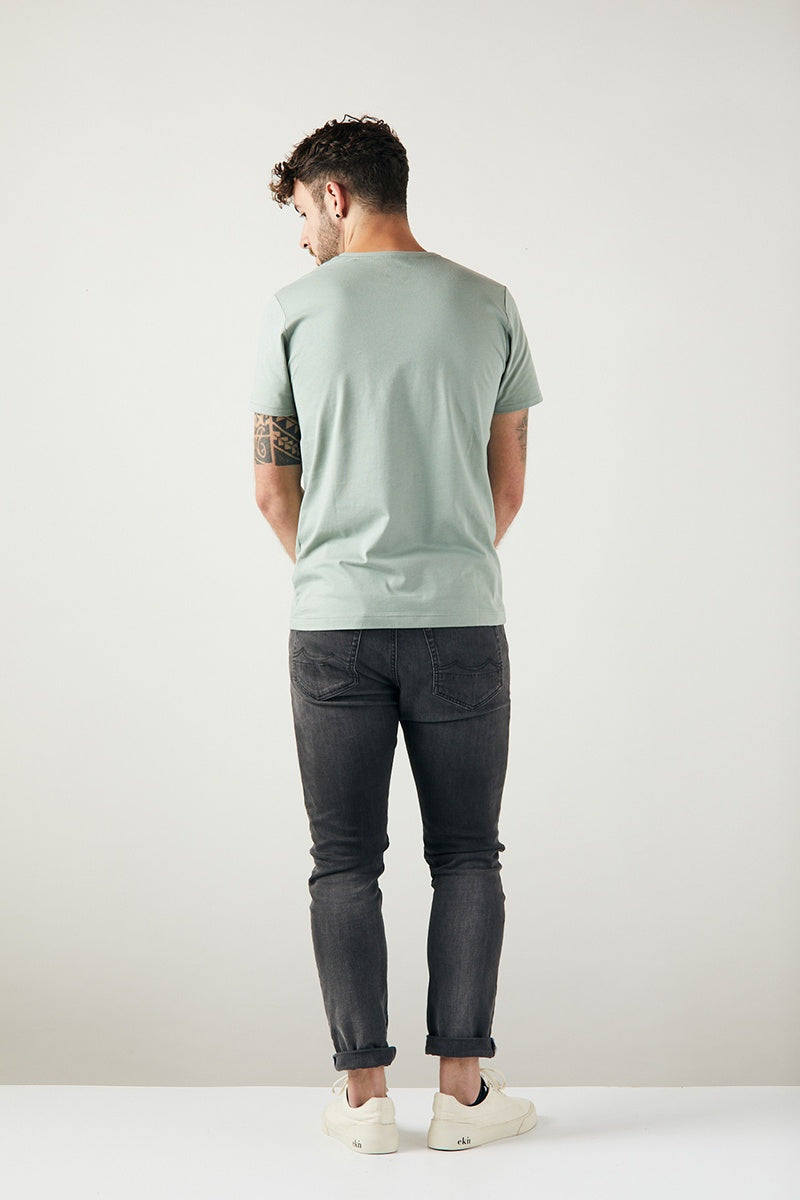 ZRCL Männer-T-Shirt aus Biobaumwolle (Basic T-Shirt Light Green)