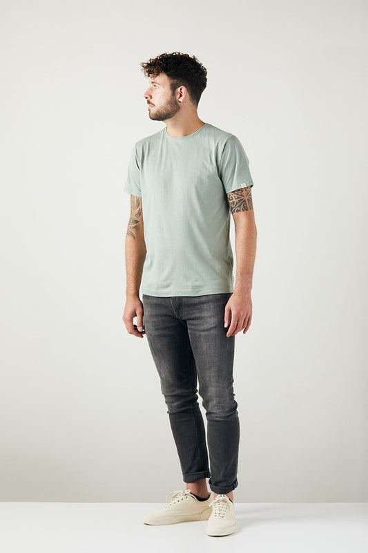 ZRCL Männer-T-Shirt aus Biobaumwolle (Basic T-Shirt Light Green)