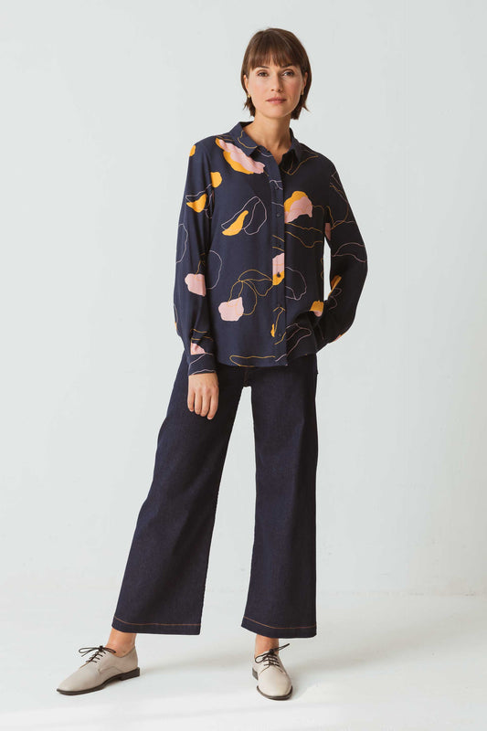 SKFK ASUNE Klassische BLUSE aus Viskose