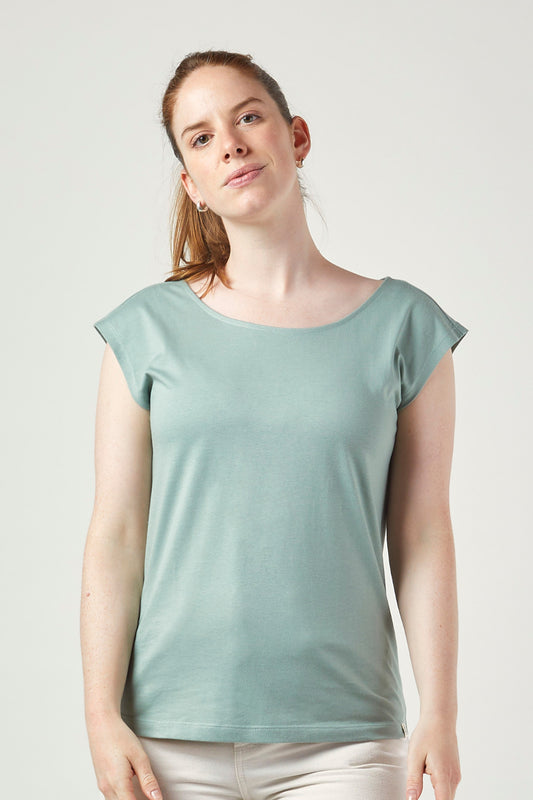 ZRCL Damen-T-Shirt aus Biobaumwolle Light Green