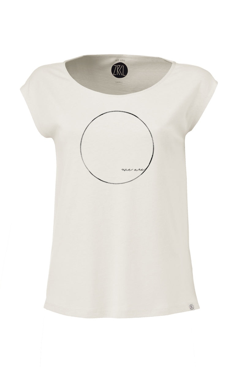 ZRCL Damen-T-Shirt aus Biobaumwolle (WE ARE T-Shirt natural)