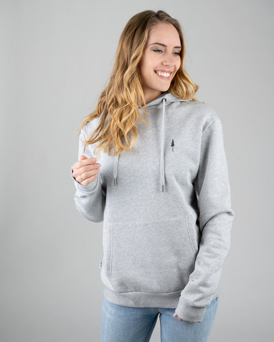Nikin Basic Unisex Treehoodie Kaputzenpulli Grey Mel