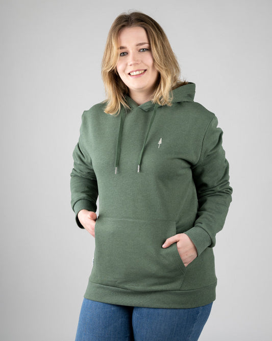 Nikin Basic Unisex Treehoodie Kaputzenpulli Green Mel