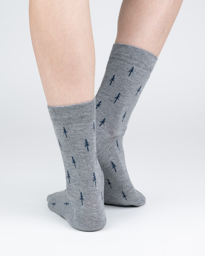 Nikin Tree Socks Standard Allover Navy-Grey