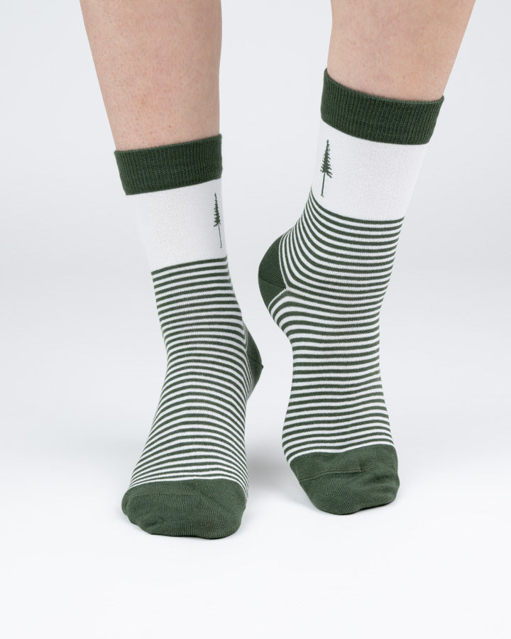 Nikin Tree Socks Standard Stripes Green