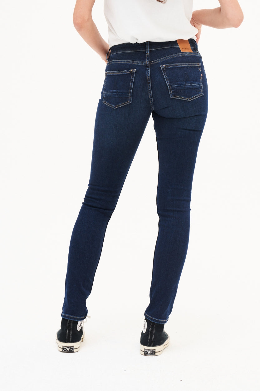 Kuyichi Suzie Slim Deep Blue Jeans für Damen