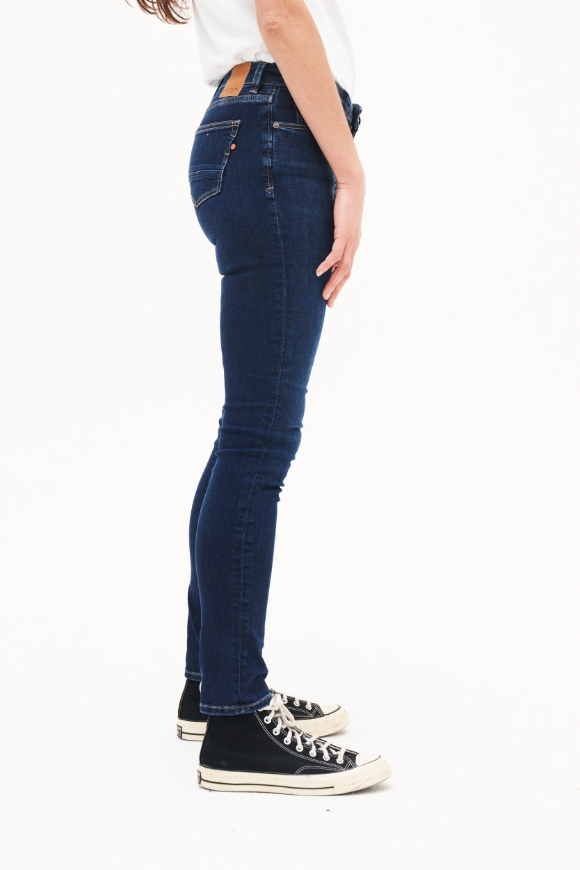 Kuyichi Suzie Slim Deep Blue Jeans für Damen