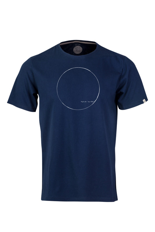 ZRCL Männer-T-Shirt aus Biobaumwolle (WE ARE T-Shirt Blue Stone)